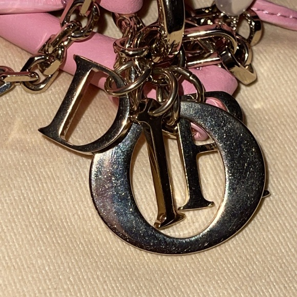 Preloved Lady Dior Milly mini antique pink cannage lambskin pristine condition - Picture 3 of 7